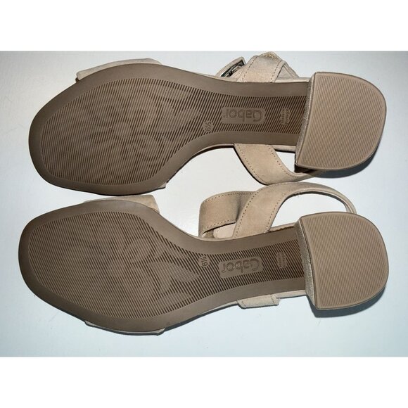 Gabor Kooky Platform Sandal Beige Suede Woman's Size US 9 NEW [jb] - Picture 11 of 16